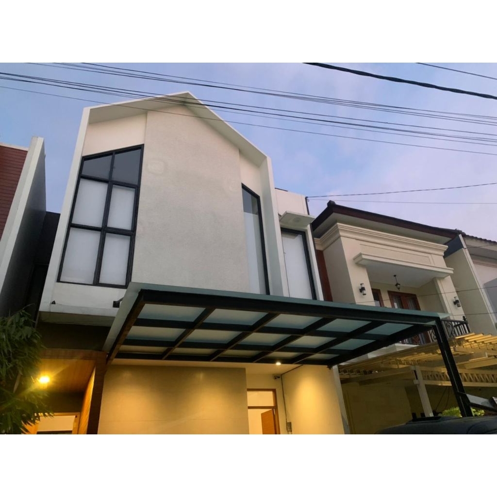 Kanopi kaca tempered 8mm