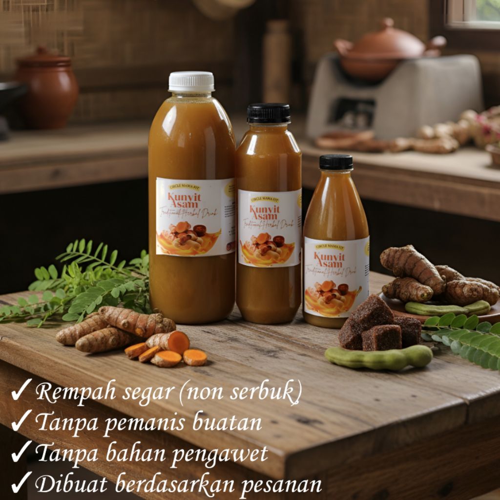 

Jamu Kunyit Asam, Kunyit Murni, Kunyit Asam Sirih, Temulawak Rempah Asli Bukan Serbuk Tanpa Pengawet dan Pemanis Buatan