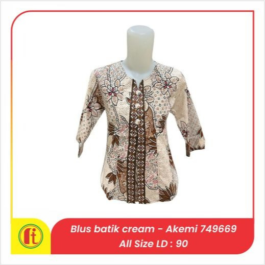 BLUS BATIK LENGAN 7/8 AKEMI