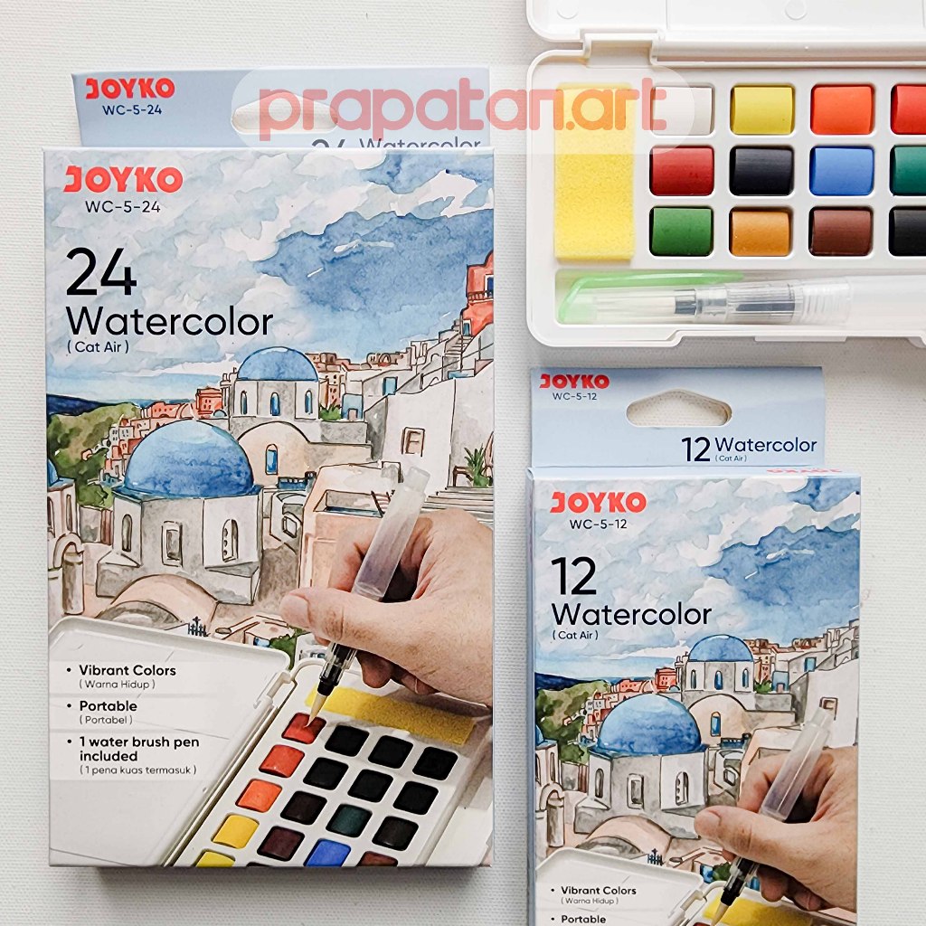

Joyko Watercolor Cake Set WC-5 | Cat Air Set