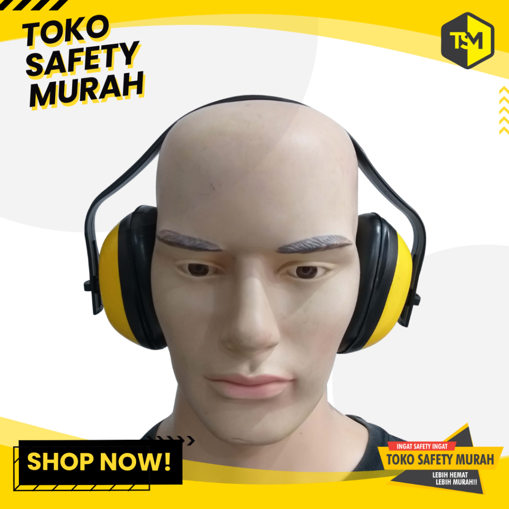 Ear Muff Eco - Ear Protector Pelindung Telinga Headset Peredam Suara Bising