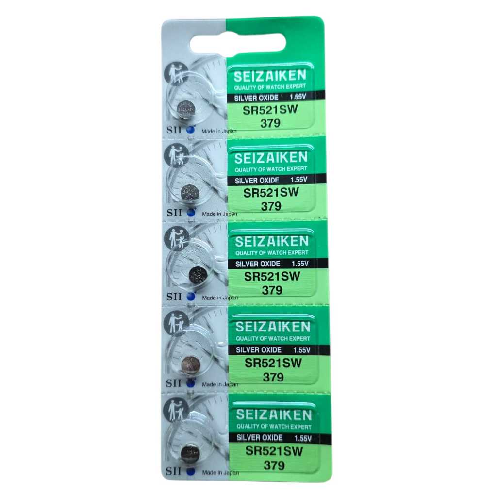 ( 1 LEMBAR ) batre jam tangan original SEIZAIKEN SR 521 SW 379 batre jam tangan