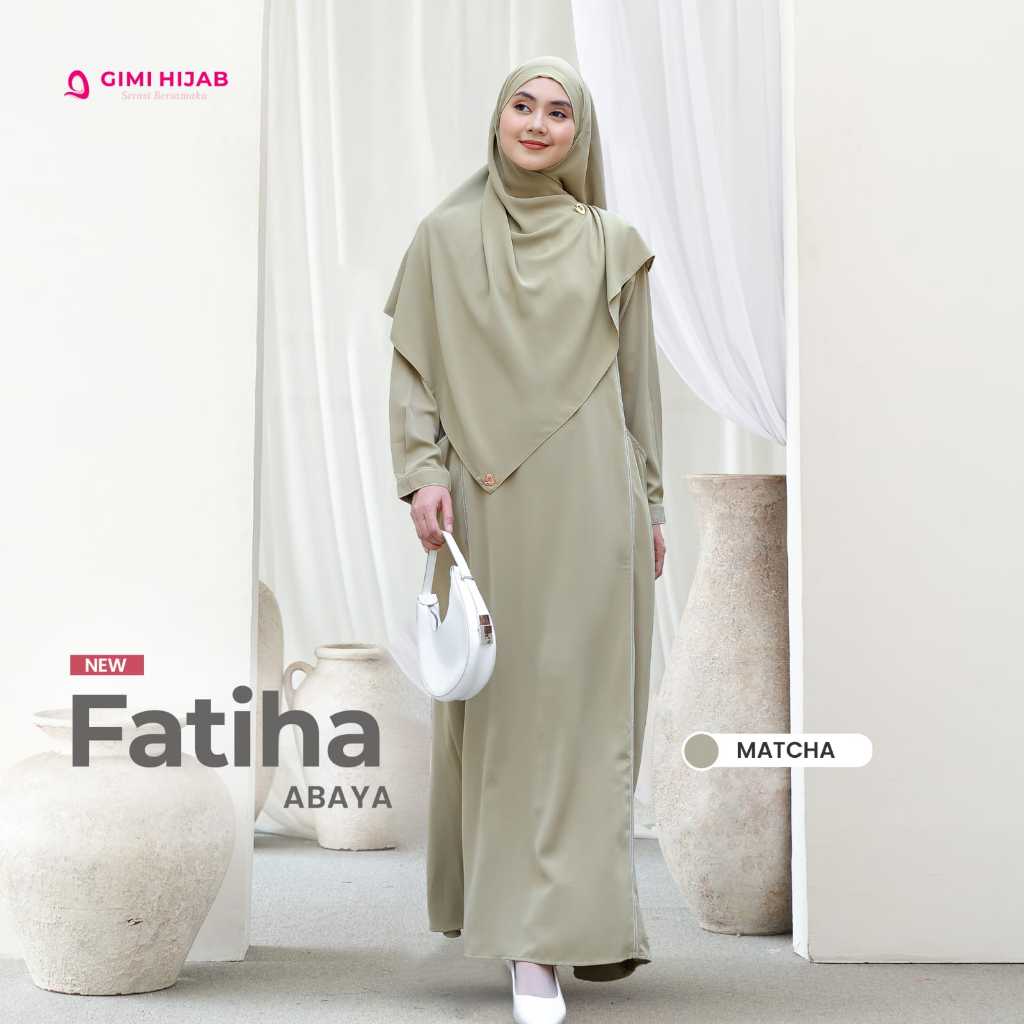 ABAYA FATIHA "MATCHA" BY GIMI HIJAB