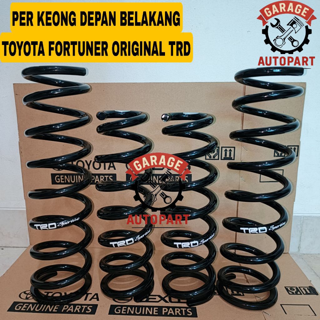 COIL SPRING PERKEONG PER KEONG DEPAN BELAKANG TOYOTA FORTUNER VRZ/VNT ORIGINAL TRD
