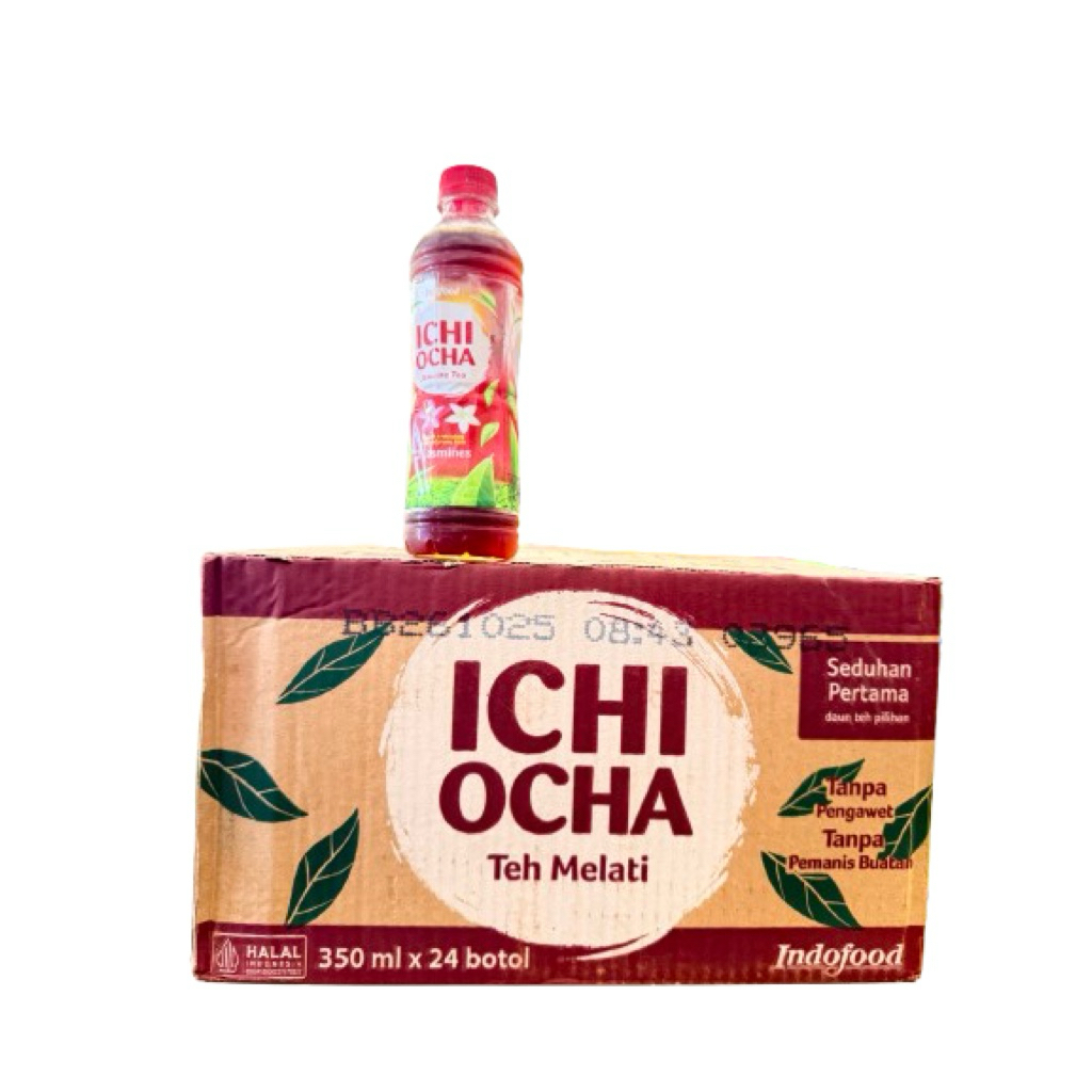 

Ichi Ocha Teh Melati Original promo murah (350ml x 24botol) exp 26/10/2025