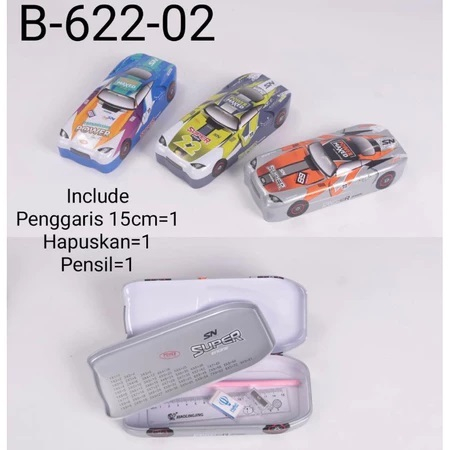

KOTAK PENSIL / TEMPAT PENSIL / PENCIL CASE KALENG MOBIL XIAOLINGJING B622-02