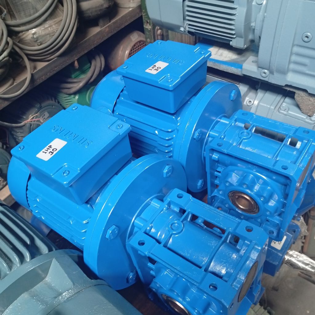 siemens gearmotor nmrv 30 ratio 1 hp 0.75 kw 3 phase 380v bekas