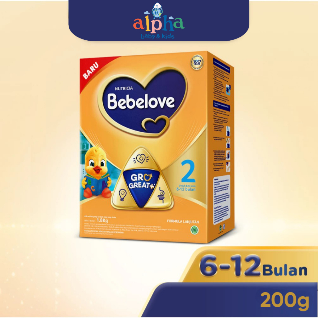 Bebelove 2 / Bebelove 6-12 Formula Bayi Bubuk - Bebelac - Susu Formula - Susu Bayi - 175gr