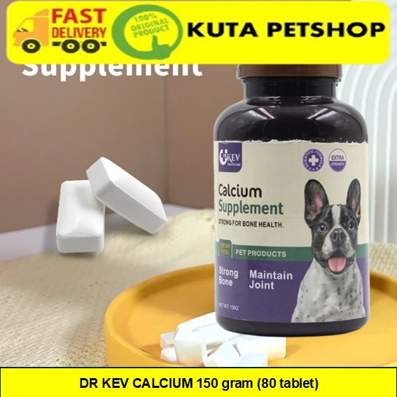 ( DR.KEV CALCIUM 150GRAM ) / VITAMIN TULANG / DOG CALCIUM / VITAMIN CALCIUM UNTUK TULANG