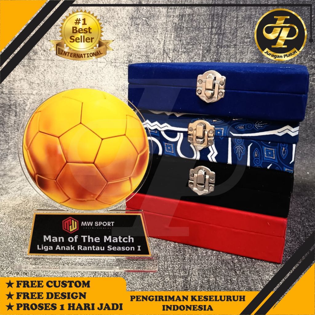 Plakat bola, Plakat best player, Plakat top score, Plakat football, Piala best keeper, Piala bola