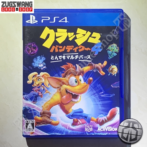 kaset game bd ps4 playstation ps CRASH BANDICOOT 4 IT'S ABOUT TIME bekas 2nd