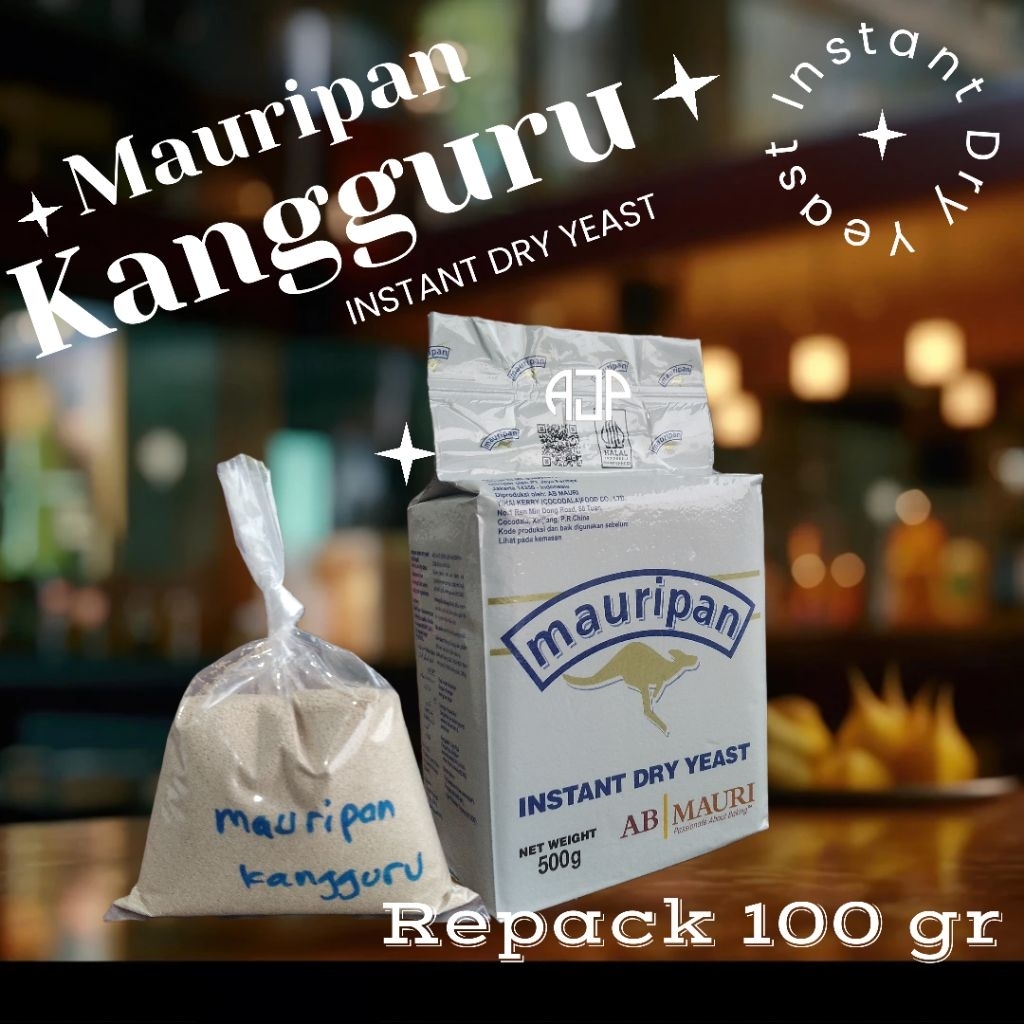 

Mauripan Kangguru Ragi Instant Import / IDY / Instant Dry Yeast | Repack 100 gr