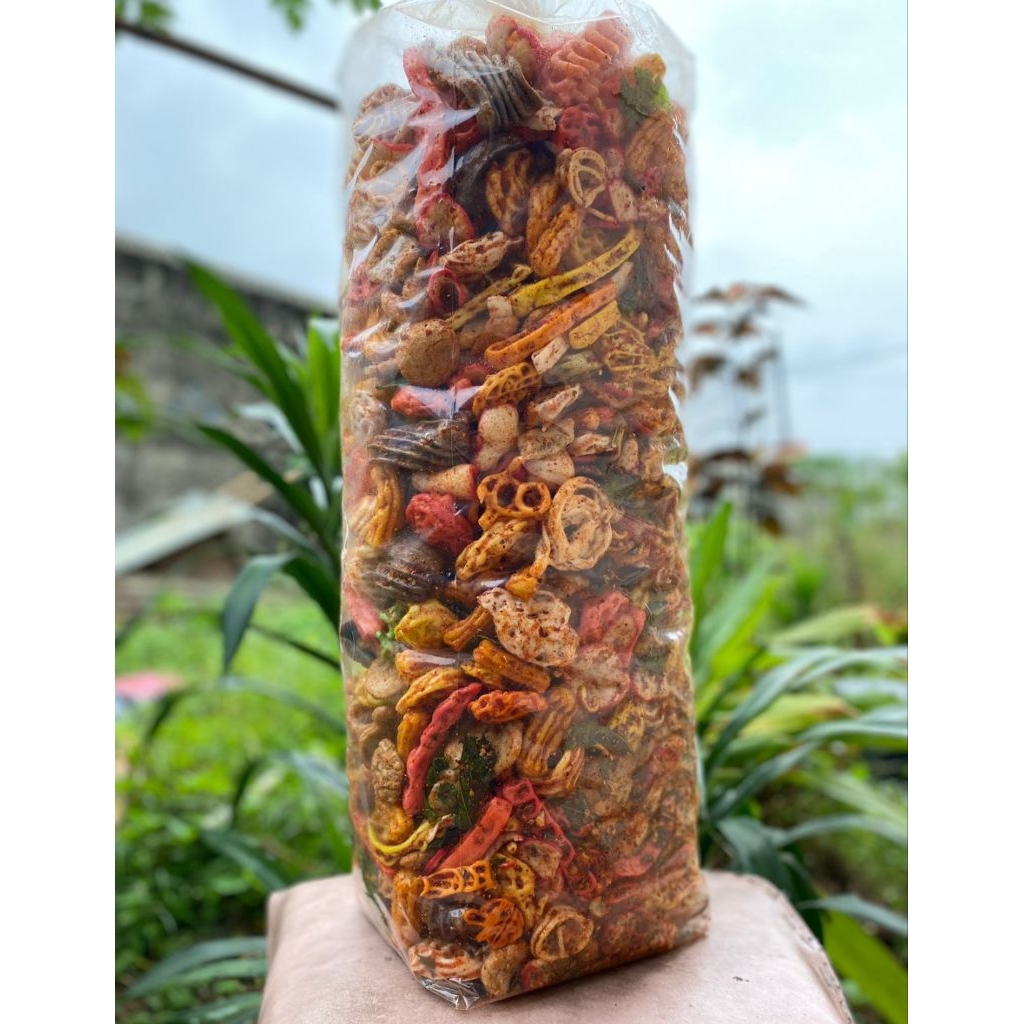 Seblak kering pedas 1 ball. 2 kg seblak kencur,  kerupuk Seblak enak bikin nagih / seblak pedas