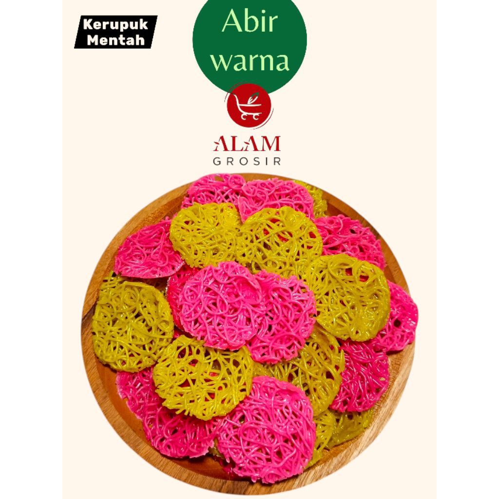 

Kerupuk Mentah Abir Warna Super Renyah 1kg