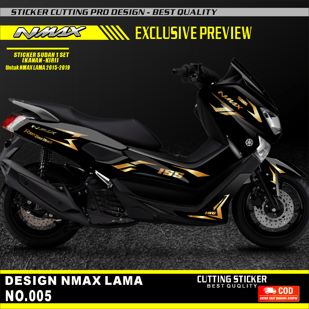 STRIPING STICKER CUTTING NMAX 2015-2019 VERSI OLD