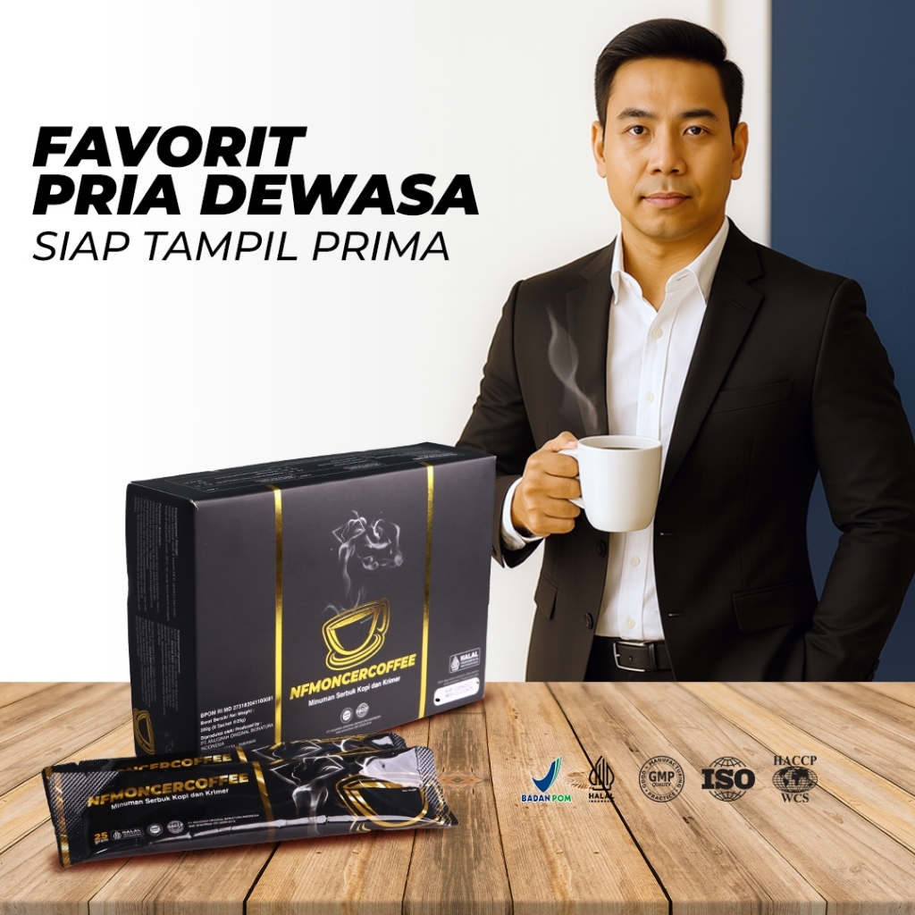 

4 Sachet 2 Sachet 1 Box New Moncerr Kopi Pilihan Pria Sejati Dengan Kopi Nikmat Aman dengan L-Agrinin & L-Citrulline