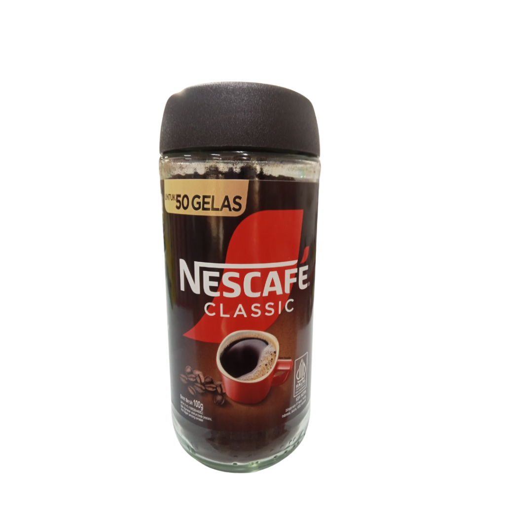 

Nescafe Classic Kopi Instan Robusta Hitam 100g Jar
