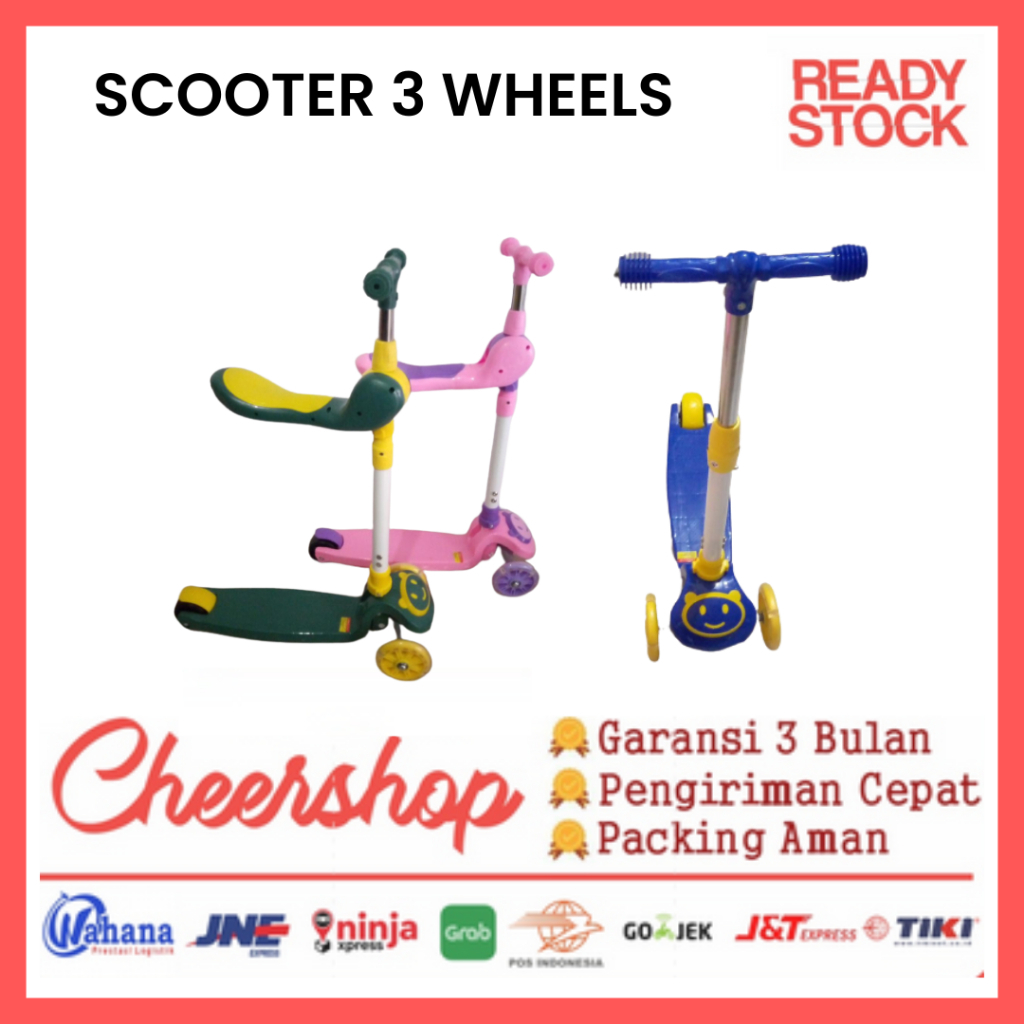 Scooter Anak 3 Roda Kickscooter Otoped 21 Skuter Kids Balance Lipat Untuk anak usia 3 - 12 tahun
