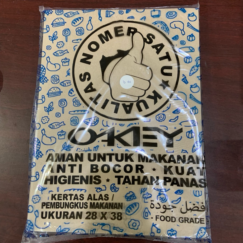 

(ISI 180PCS) OAKEY SAMIR KERTAS MINYAK 28×38