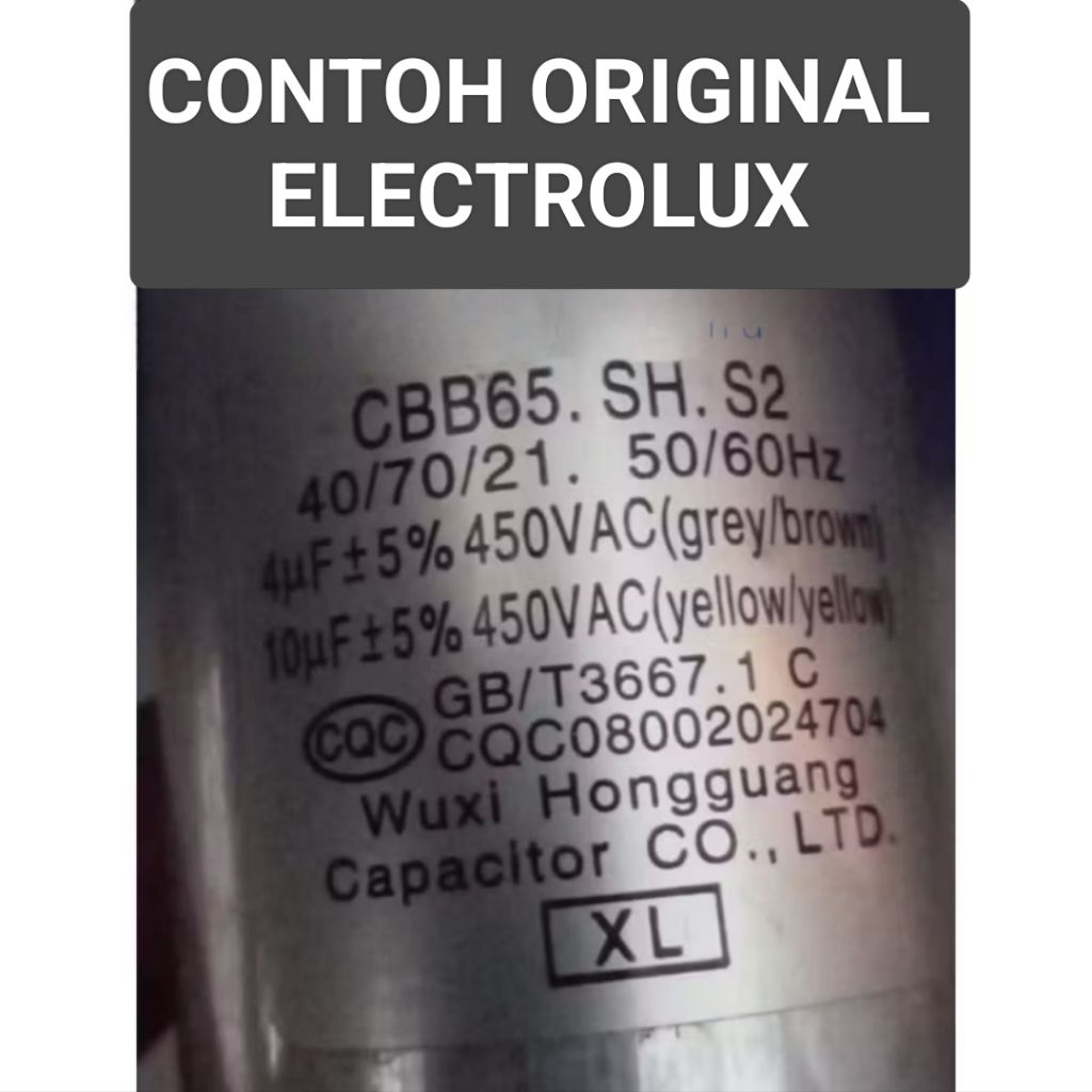 kapasitor mesin cuci Electrolux 2 tabung 10 4 uf