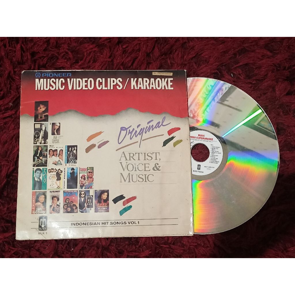 Laserdisc "Music Videoklip Karaoke" Indonesian Hit Songs Vol 1