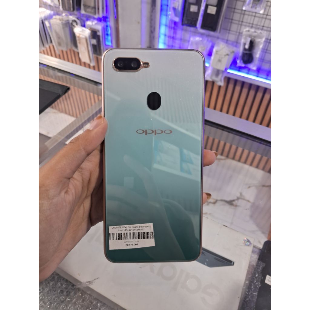 Oppo F9 4/64GB – Resmi batangan unit only, IMEI Terdaftar