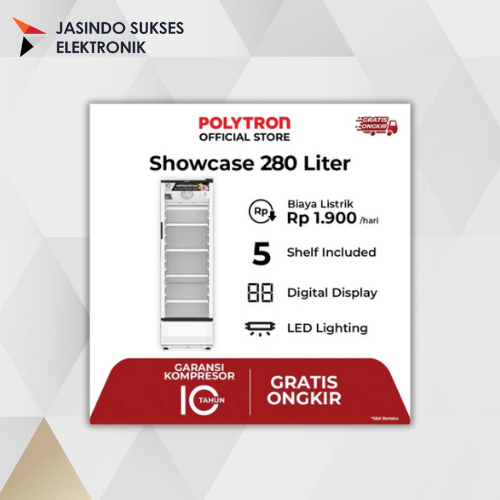 POLYTRON Showcase Fastcool 280 Liter SCN 280