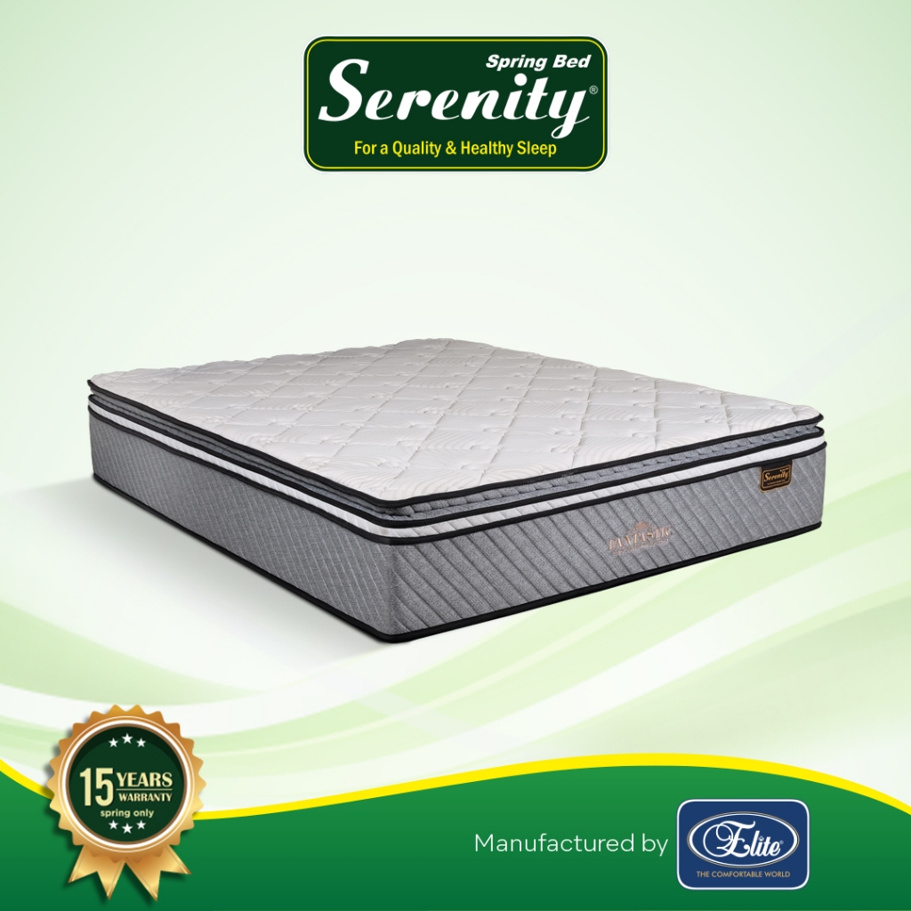 Serenity Springbed Kasur Fantastic Pocket Spring With Latex New Edition by Elite Springbed 120 x 200