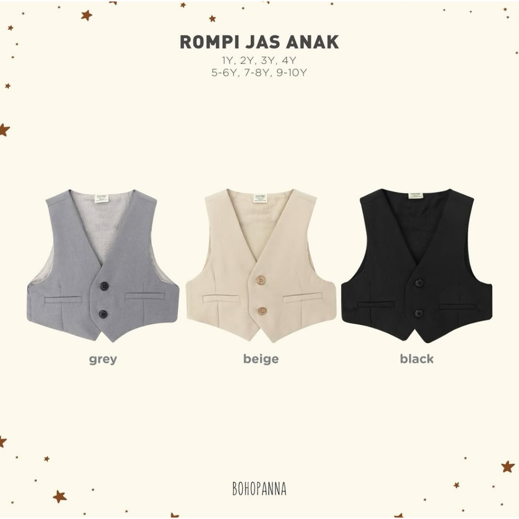 BOHOPANNA - ROMPI JAS ANAK - ROMPI ANAK