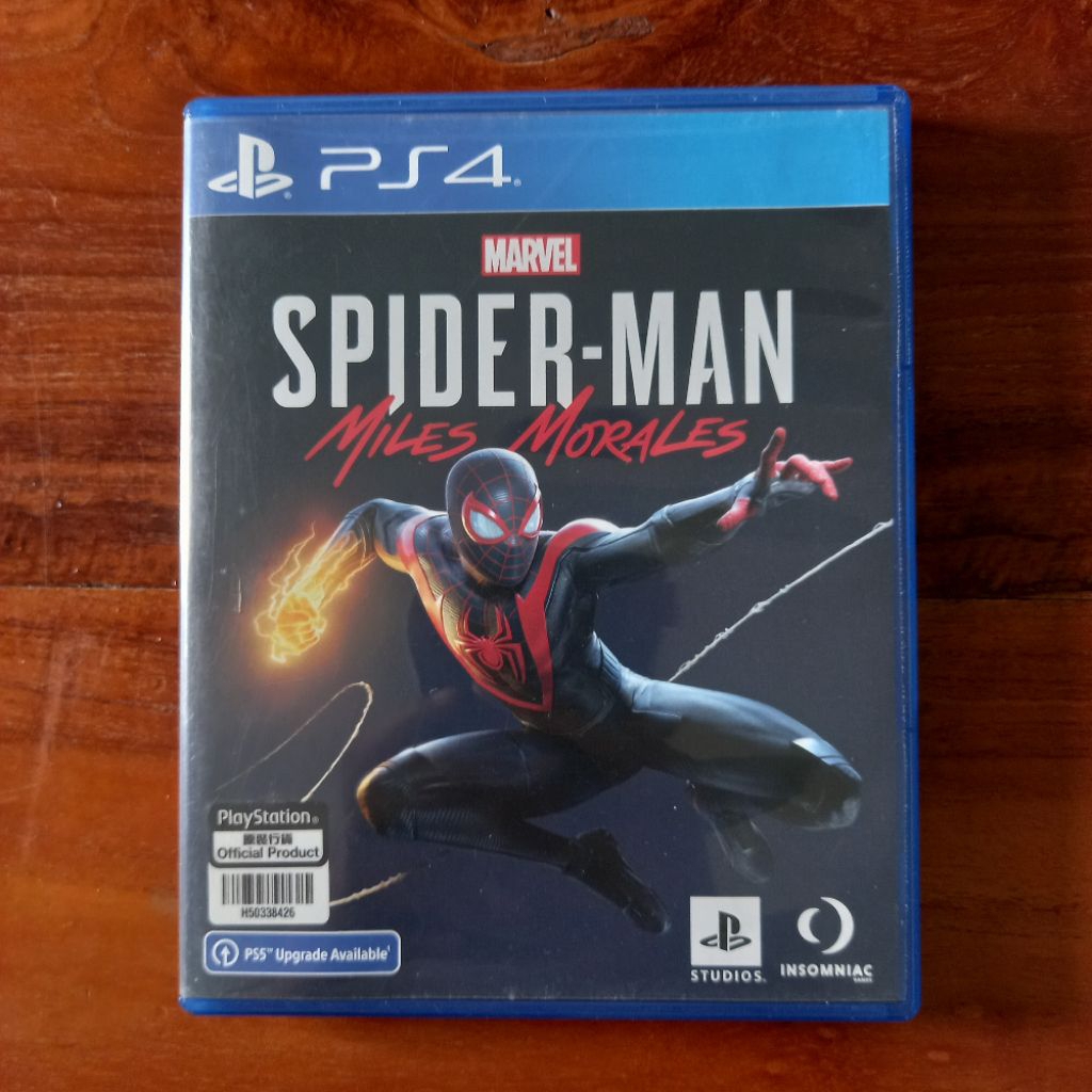 BD Kaset PS4 Marvel Spiderman Miles Morales - Second/Bekas