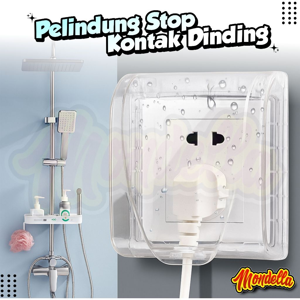 Pelindung StopKontak Dinding Penutup Steker Colokan Listrik Waterproof Kotak Cover Saklar MONDELLA