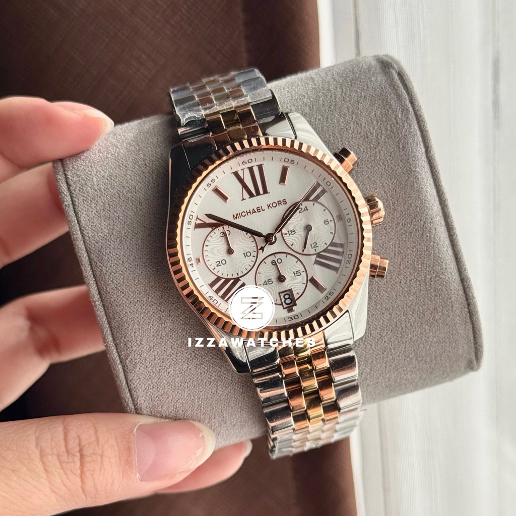 Jam Tangan Wanita MK5735 Chronograph Dual Tone