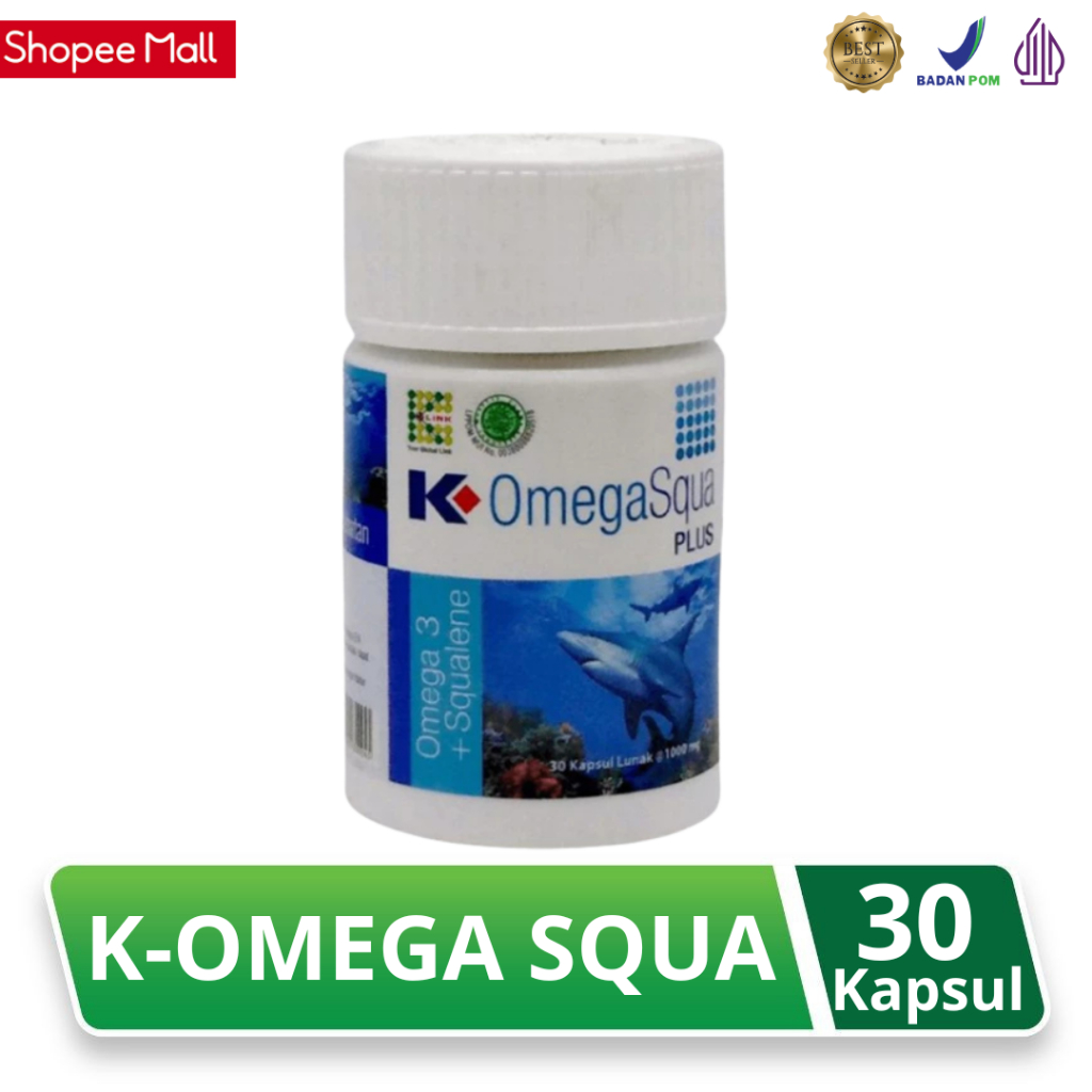 OmegaSqua Plus 30 Kapsul Original K-Omegasqua Plus 30 Softgel Asli K-Link
