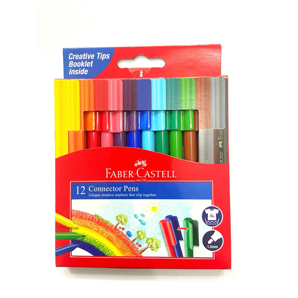 

Spidol 12 Connector Pens Faber Castell