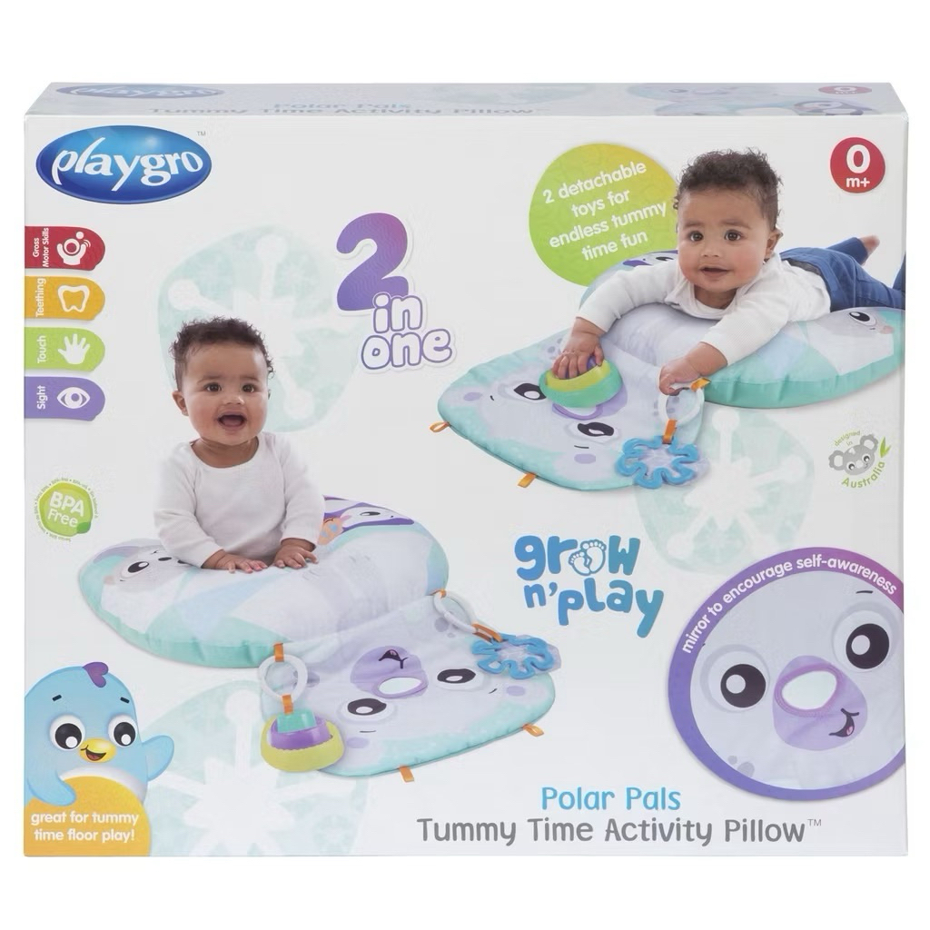 Playgro playmat tummy time mat bayi bantal