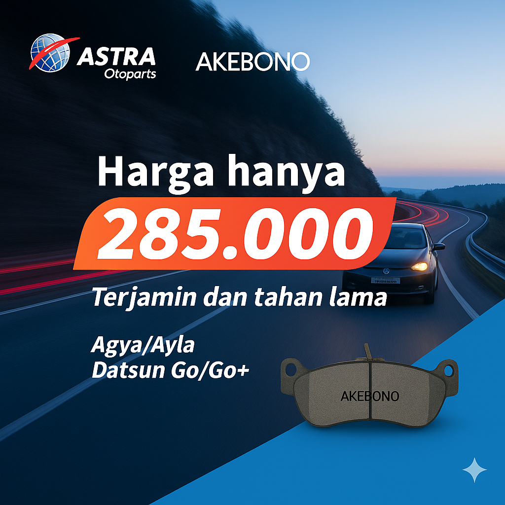 Akebono Disc Brake Pads | Kampas Rem Mobil Agya, Ayla, Datsun & Datsun Go