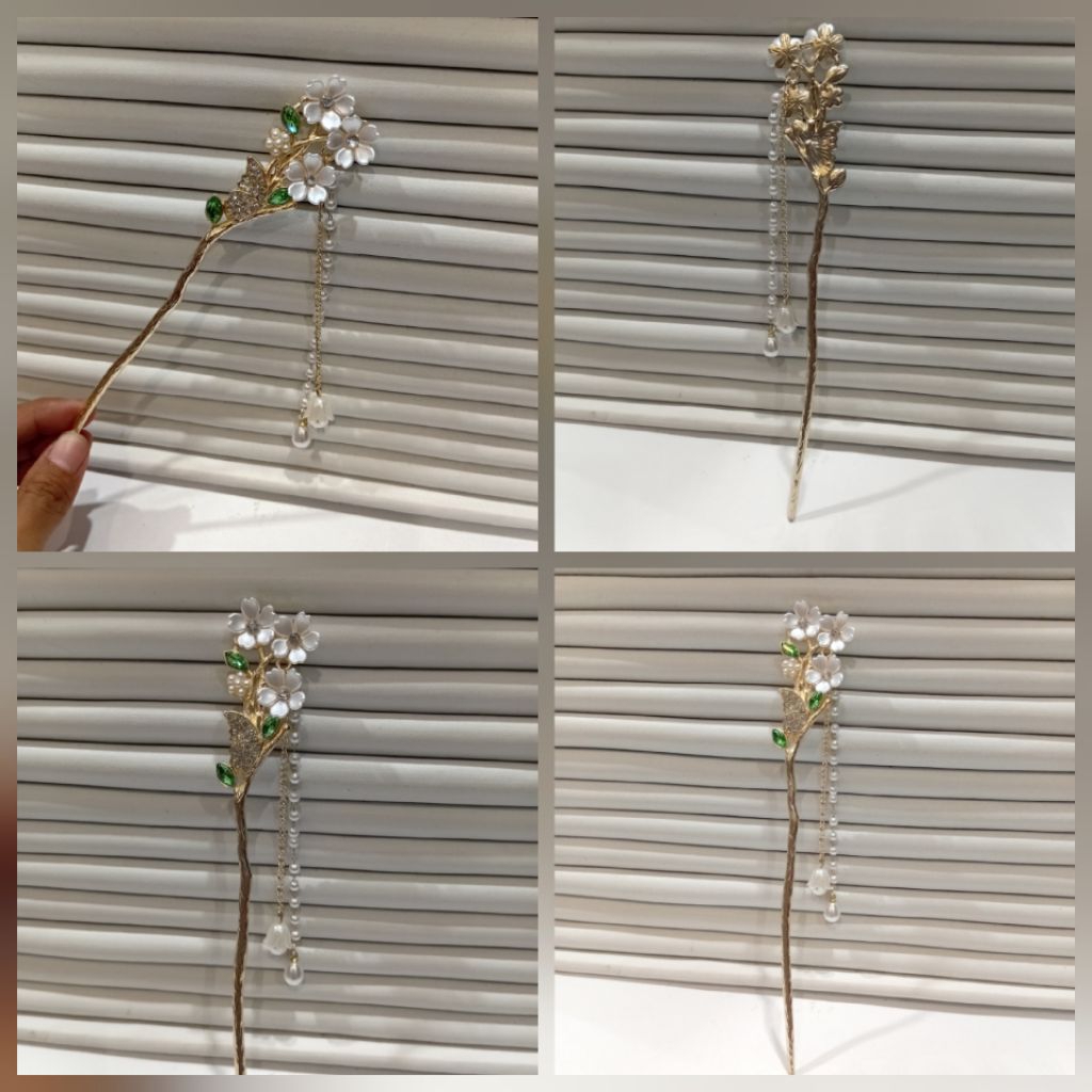 cucuk konde cina bunga melati untuk sanggul / aksesoris rambut / aksesoris sanggul / cucuk konde mod