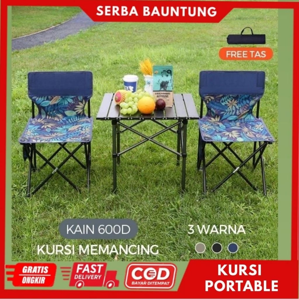 KURSI LIPAT UKURAN BESAR DEWASA ANAK OUTDOOR KURSI PORTABLE MANCING KURSI CAMPING KURSI GUNUNG KURSI