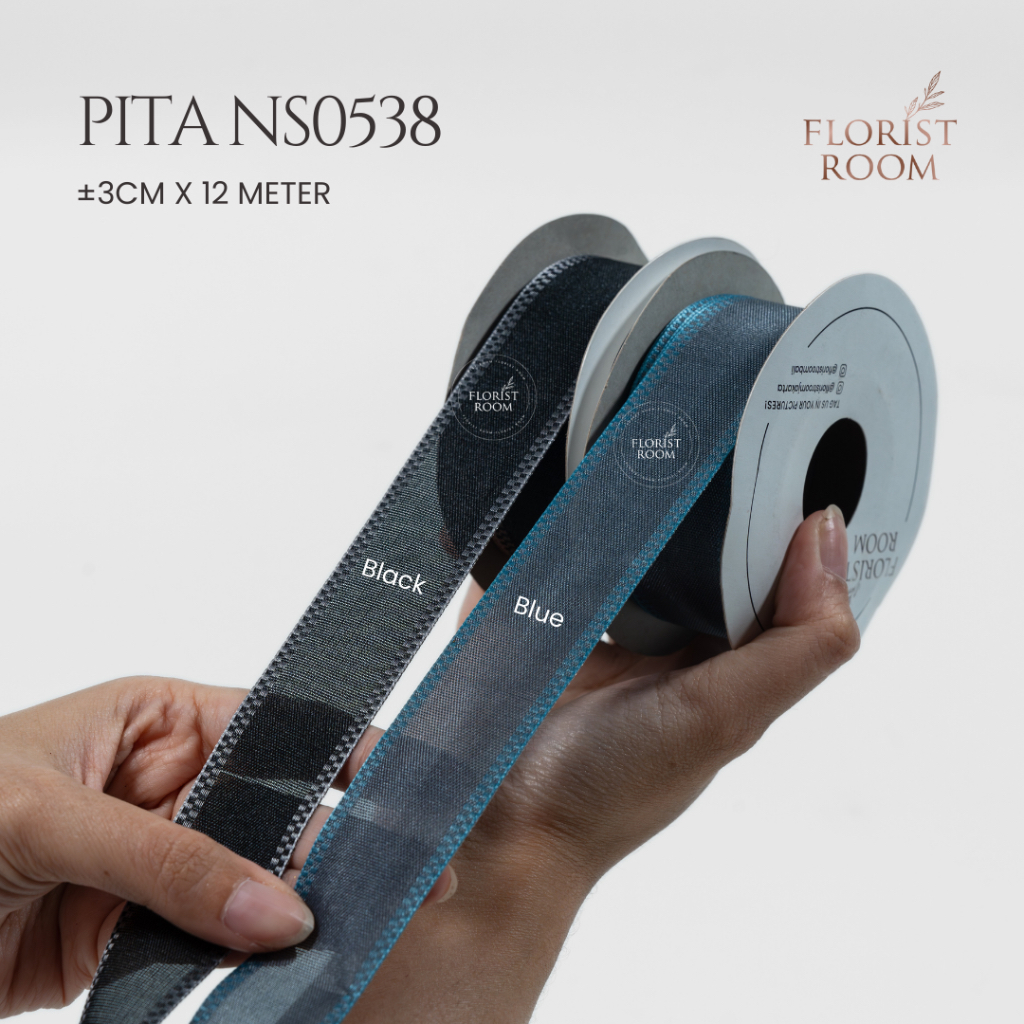 

Pita NS0538 ±3.8cm x 12meter - Ribbon - Gift - Kado