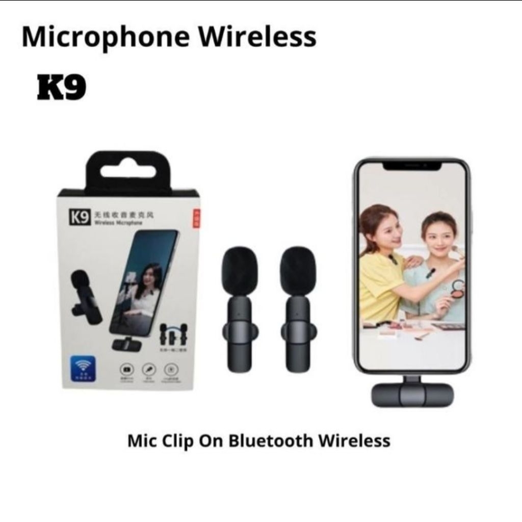Mic Wireless Clip On Microphone Hp Type c Plug and Play Mikrofon Live Streaming Meeting