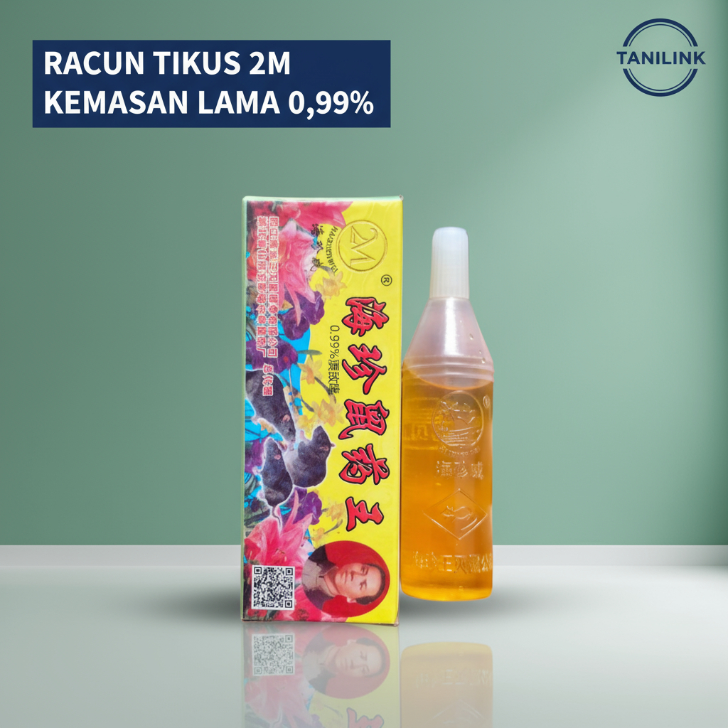 Racun Tikus Cair Tetes 2M Kuning Merah Dosis 0,99%
