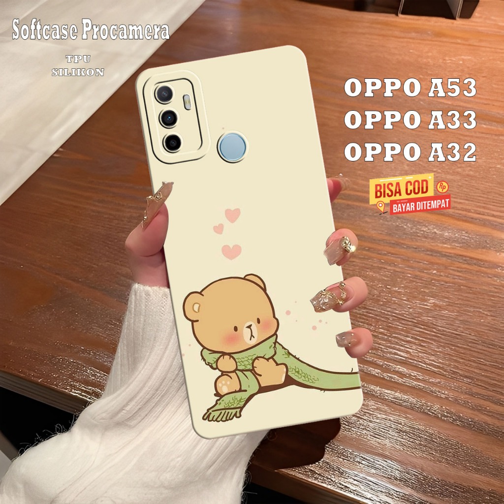 Silikon Hp Oppo A53 Oppo A33 Oppo A32 Oppo A31 - Case Pelindung Layar Ponsel - Cassing Procamera Len
