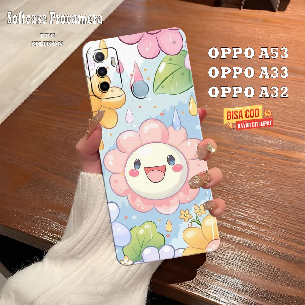 Silikon Hp Oppo A53 Oppo A33 Oppo A32 Oppo A31 - Case Pelindung Layar Ponsel - Cassing Procamera Len