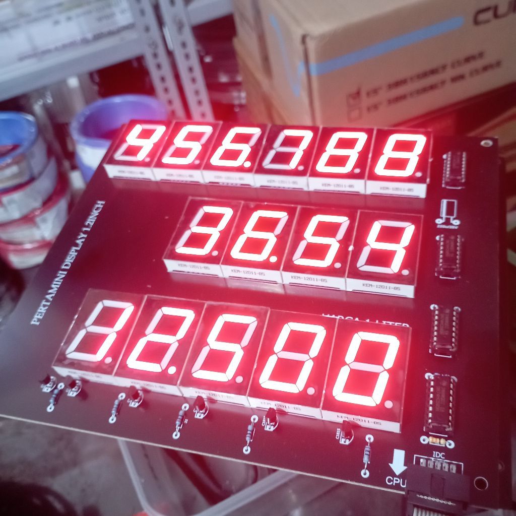 LAYAR POM MINI DISPLAY PERTAMINI DISPLAY POMMINI DIGITAL PERTAMINI DIGITAL POMMINI MERAH LAYAR POMMI