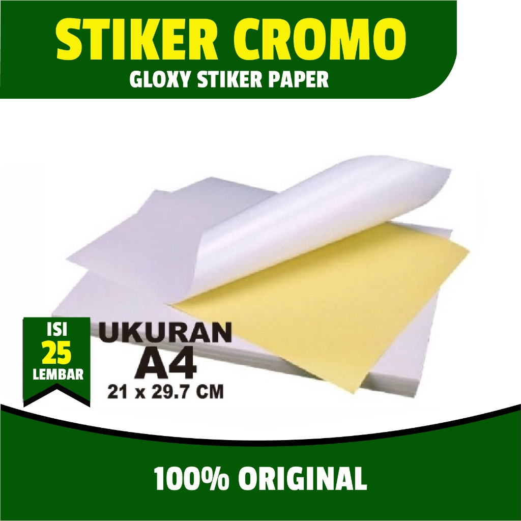 

Stiker Cromo A4 isi 25 Lembar