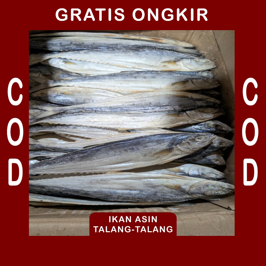

Ikan Asin Talang Besar Fresh Kering Super 1kg | 500gram | 250gram