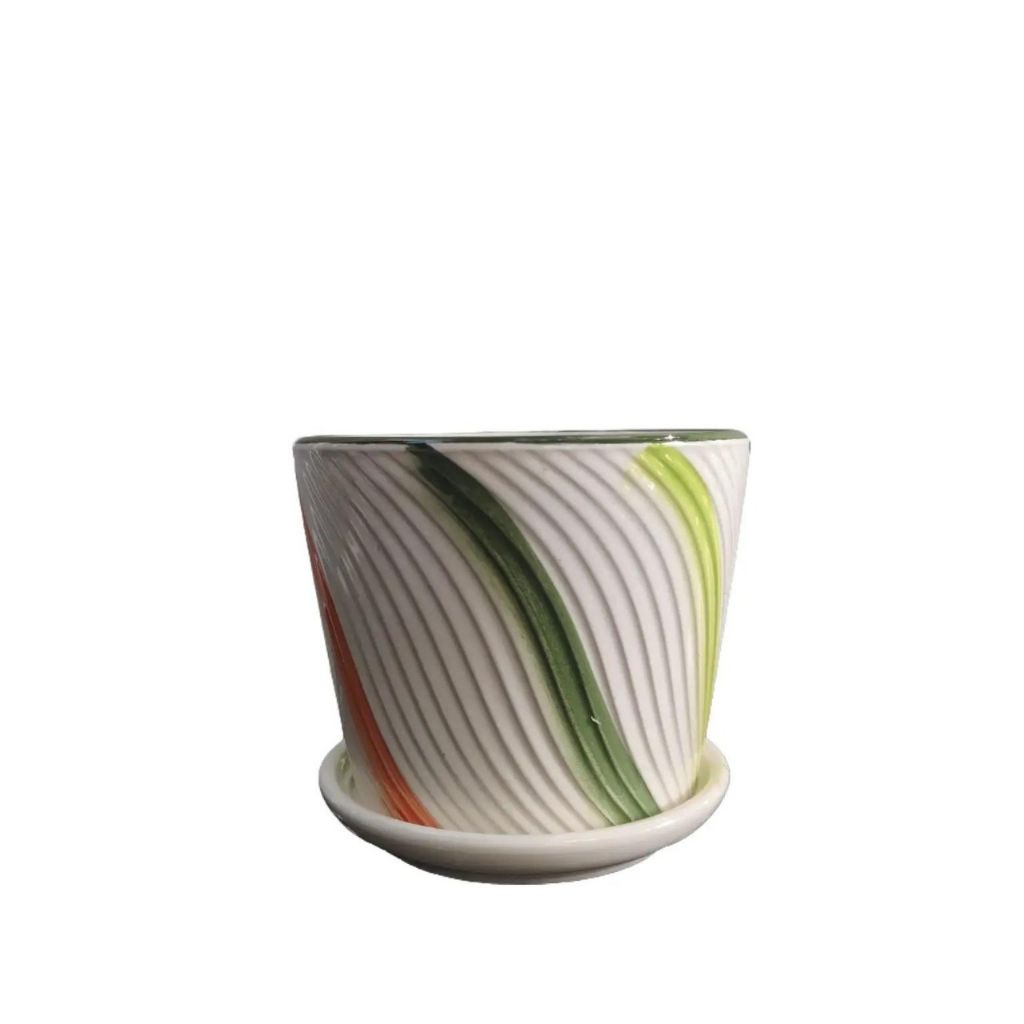 Pot Keramik Pot Mini Pot Rainbow Pot Estetik