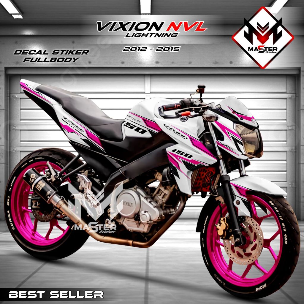 Decal vixion, Stiker vixion, decal vixion nvl lightning fullbody 2012-2015