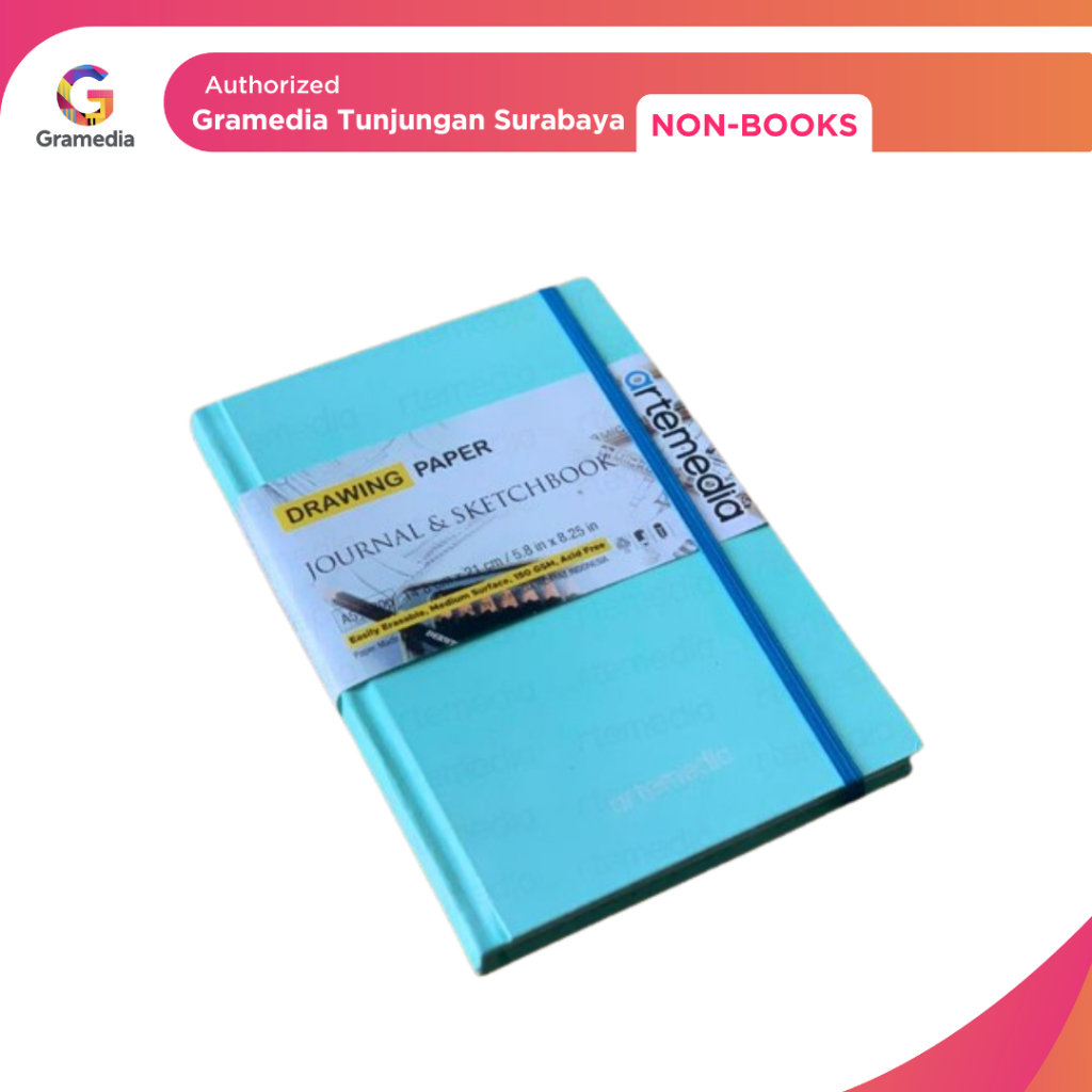 

Gramedia Tunjungan : Artemedia Journal & Sketchbook A5 / Buku Sketsa 60 Lembar 150 gsm - MINT
