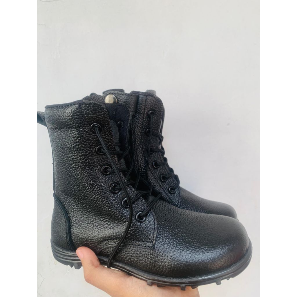 SEPATU PDL ANAK KULIT JERUK ASLI KULIT SEPATU ANAK POLISI CILIK